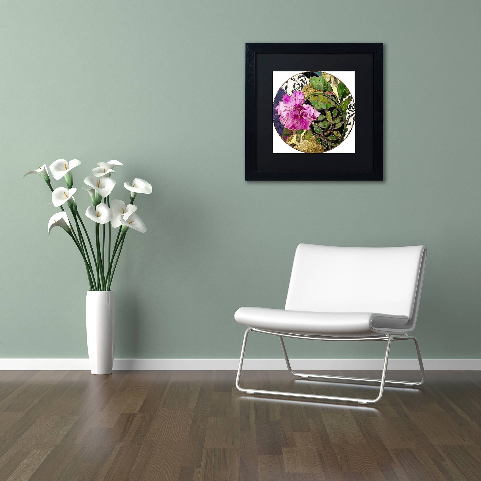 Trademark Fine Art "Glassberry II" Canvas Art by Color Bakery Black Matte, Black Frame