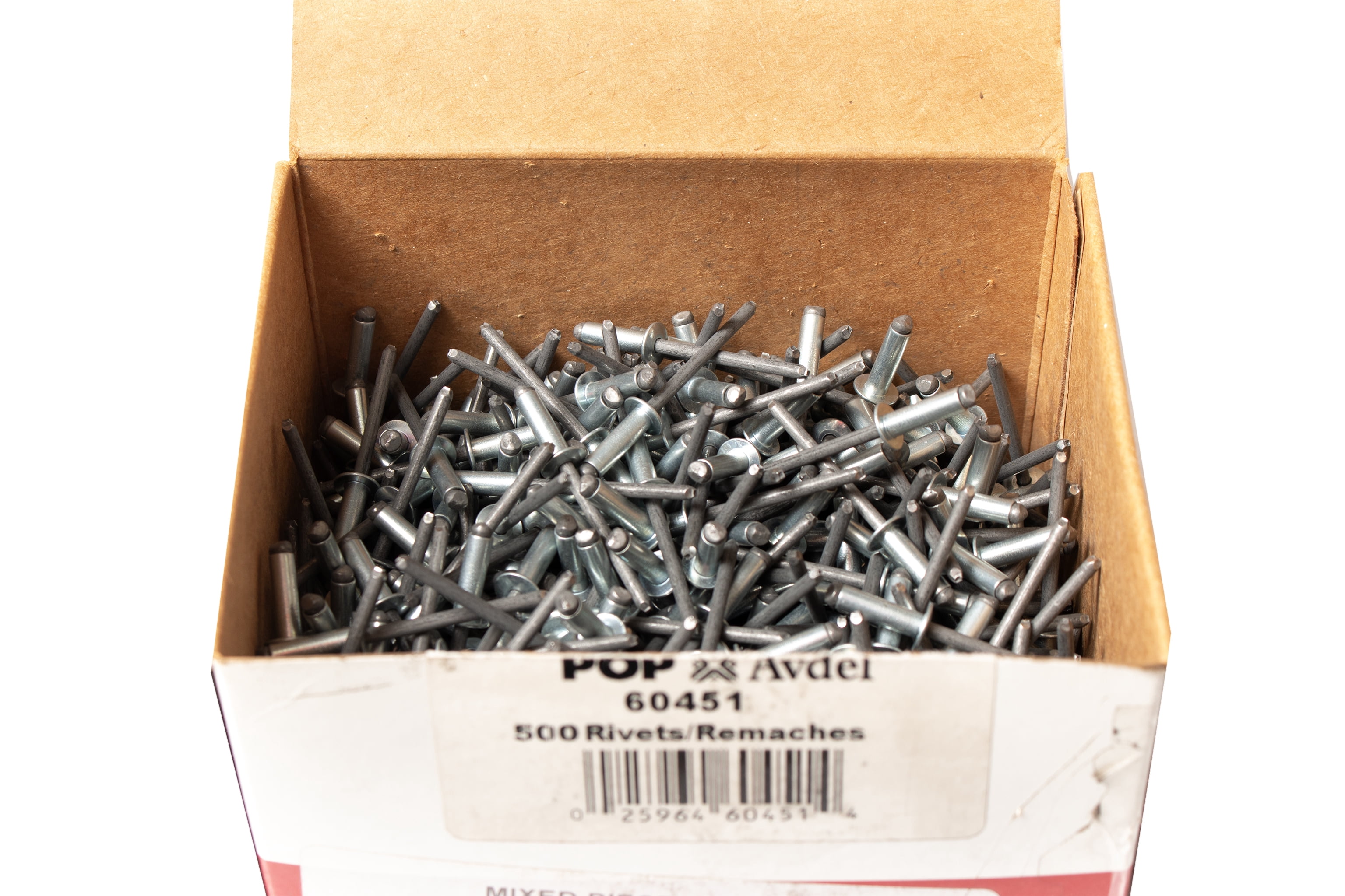 POP Avdel 60451 Blind Aluminum Rivet 5/32" Diameter 1/4"-3/8" Grip Range 500 pcs