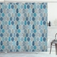 thumbnail image 1 of Ambesonne Grey Blue Shower Curtain, Round Shapes Design, 69"Wx75"L, Pale Blue Navy Blue and Grey, 1 of 3