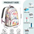 thumbnail image 5 of Pioneer Flower Backpack for School,Cute School Bag,Schoolbag with Adjustable Shoulder Straps & Padded Back,16.9 Inch, 5 of 5