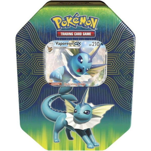 Pokemon TCG: Elemental Power Tin Featuring Vaporeon-GX