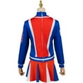 thumbnail image 4 of Cheerleader Cloth Set: Women's Halloween Party Outfit & Stage Performance Uniform, 4 of 7