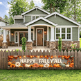 thumbnail image 2 of Decorative Design Happy Fall Banner Festive Leaves Thanksgiving Decoration Pumpkin for Autumn Celebration Outdoor Indoor, 2 of 9
