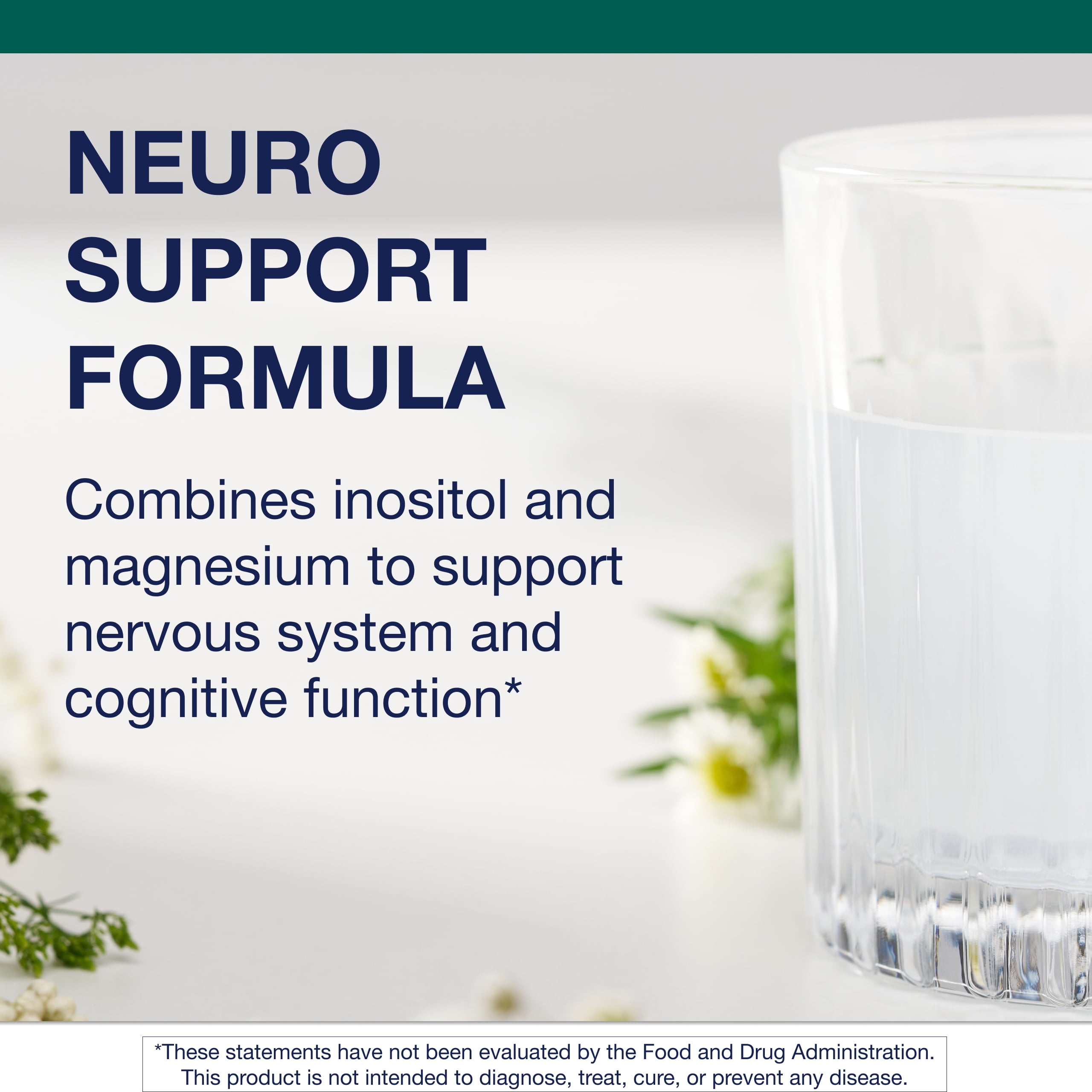 Metagenics Myo-Inositol Plus - Magnesium Supplement for Neuro Health* - With Myo-Inositol, Citric Acid & Magnesium - Supplements for Nervous System & Brain Function* - 7.8 Oz - 30 Servings