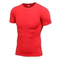 thumbnail image 5 of Men Compression O-Neck Long Sleeve Tight T-Shirts Quick-Dry Sweat Absorption Fitness Base Layer Tops M-XL, 5 of 6