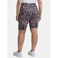 thumbnail image 4 of Terra & Sky Women’s Plus Size Bike Shorts, 10" Inseam, 2-Pack, Sizes 0X-4X, 4 of 7