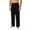 a01Black, variant on Men's Casual Dress Pants Old Money Pleated Baggy Straight Leg Vintage Relaxed Fit Slacks Belted Elastic Waist Work Office Trousers Khaki S