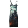 thumbnail image 5 of Halloween Scary Night Full Moon Fine Art Sleeveless Dress Summer Dress Woman 2025, 5 of 7