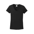 thumbnail image 2 of (2 pack) Gildan Women's Short Sleeve V Neck T-Shirt for Crafting - Black, Size S, Soft Cotton, Classic Fit, 1-Pack Blank Tee, 2 of 9