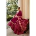 thumbnail image 3 of Wedding Wear Indian Designer Salwar Kameez Suits Stitched Pakistani Lengha Dress ( Pink, M - 40 ), 3 of 7
