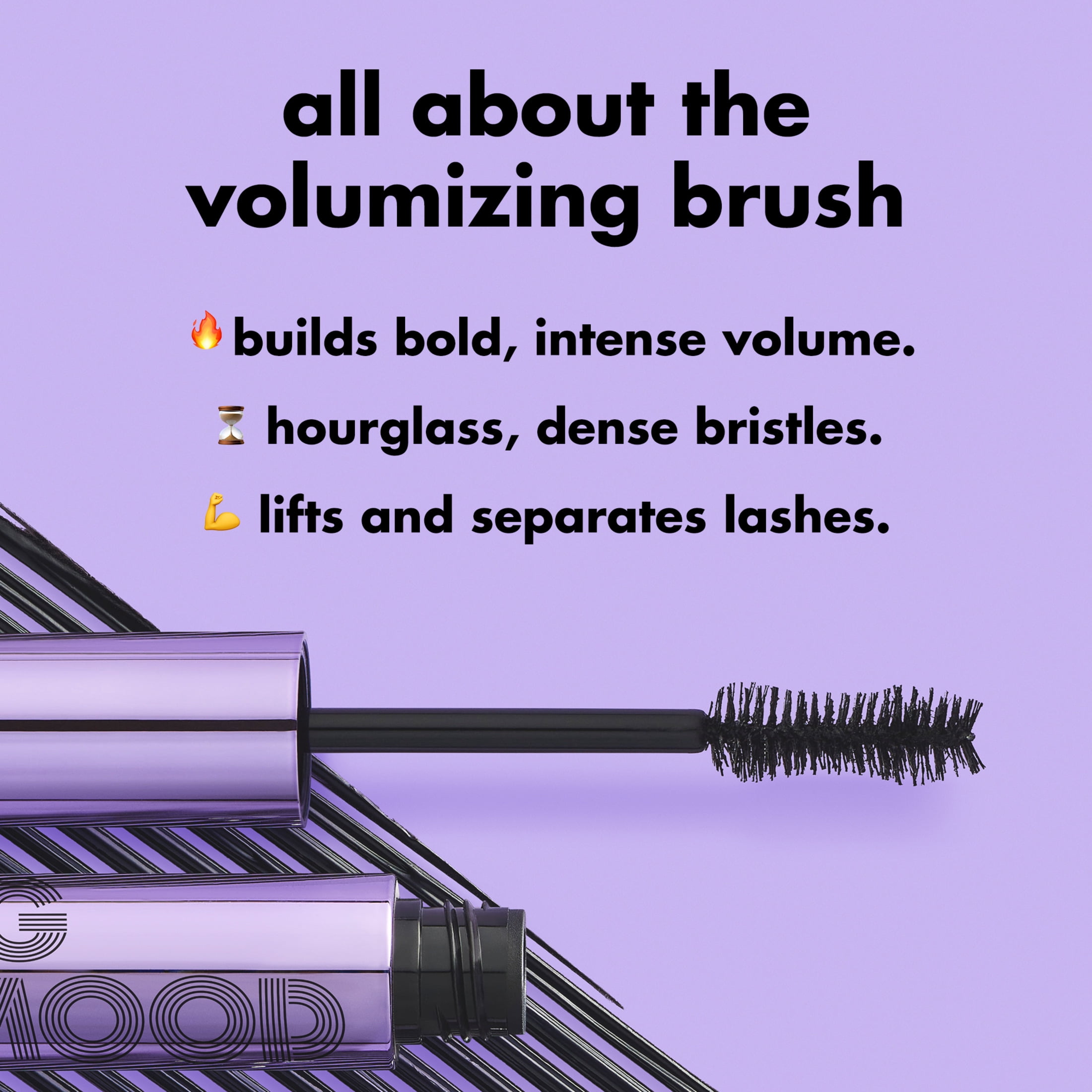 e.l.f. Big Mood Mega Volume & Lifting Mascara, Black, 0.3 fl oz