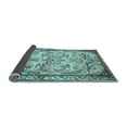 thumbnail image 2 of Ahgly Company Indoor Round Persian Light Blue Traditional Area Rugs, 3' Round, 2 of 4