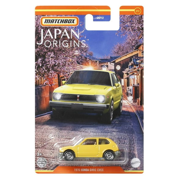 Matchbox Véhicule 1976 Honda Civic CVCC échelle 1:64, collectionneurs/3 ans+
