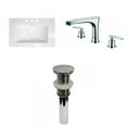 thumbnail image 1 of American Imaginations 24.25-in. W 3H8-in. Ceramic Top Set In White Color - Drain Incl. AI-32556, 1 of 8
