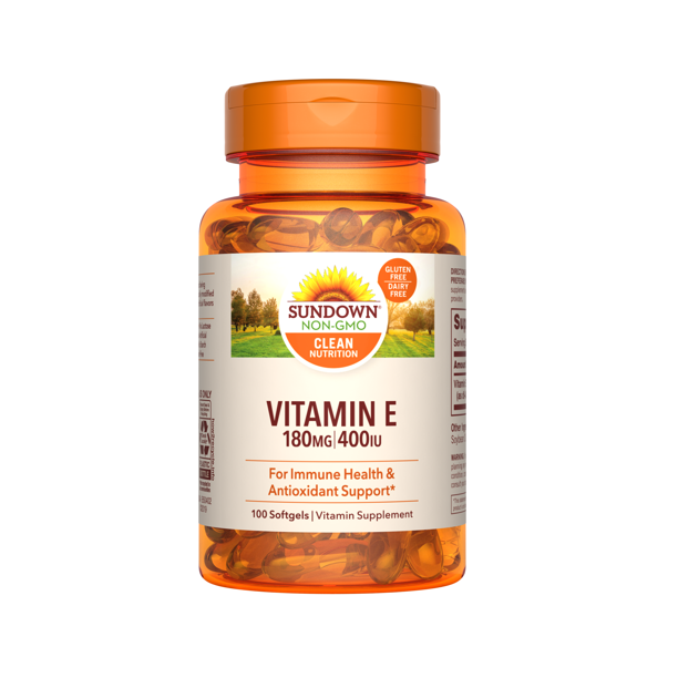 Sundown Naturals® Vitamin E 180 mg (400 IU) DiAlpha, 100 Synthetic