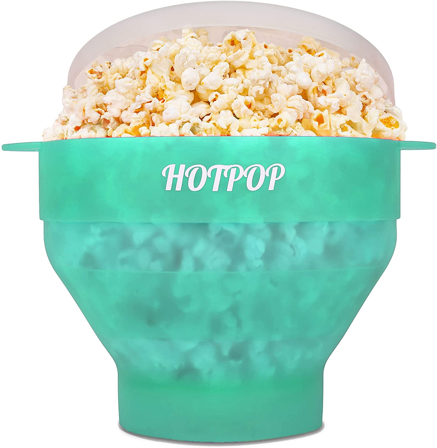 The Original BPA Collapsible Silicone Microwave Popcorn Popper Maker with Lid 
