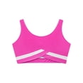 thumbnail image 4 of Sholeno Kids Girls Athletic Sports Vest Top Soft Crop Cami Sleeveless Shirt Bra Tops Gymnastics Hot Pink 16, 4 of 6