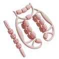 thumbnail image 2 of 2 rodillos masajeadores de relajación muscular de fascia con abrazaderas circulares para piernas y muslos Rosa, 2 of 8
