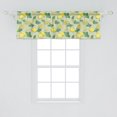 thumbnail image 2 of Ambesonne Lemons Window Valance, Summer Fruit Botany Slice, 54" X 18", Pale Green and Pastel Yellow, 2 of 3