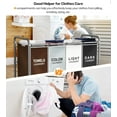 thumbnail image 3 of Laundry Hamper Sorter Cart: 4-Section Organizer with Heavy-Duty Lockable Wheels and Removable Bags | 172L Rolling Laundry Basket for Dirty Clothes in Laundry Room or Small Spaces (Multicolor), 3 of 6