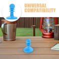 thumbnail image 3 of SOPOTUTU 8Pcs Protective Anti-Thunder Cap for Tent Poles Blue Enhances Canopy Support, 3 of 8
