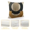 thumbnail image 4 of Orinice  Throw Pillow Covers,Linen Decorative Modern Pillow Cases Mid-Century Classical Square Pillowcases,18x18 Inches Cushion Covers for Sofa Couch Bed Car, 4 of 5
