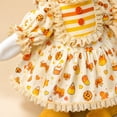 thumbnail image 6 of AYktou Fall Porch Geese Outfits for 23In Goose Statue, Farmhouse Halloween Thanksgiving Decor Cake Print Dress with Bow Headband, Lawn Goose Costumes Harvests Garden Goose Clothes for Yard Display, 6 of 8