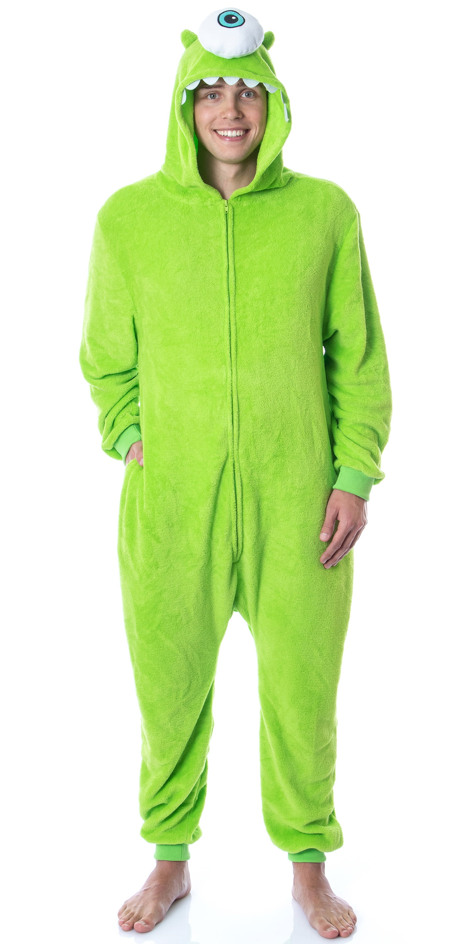 Disney, Adult Mens, Monsters Inc Sulley Pajamas Union Suit, Sizes S-XL 