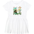 thumbnail image 3 of Inktastic Cute Lizards Hanging out Girls Baby Dress, 3 of 5