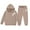 Khaki, variant on Gaexia Toddler Fall Outfits For Girls ,Girls Hoodie and Joggers Set Winter Warm Casual Outfit Stylish Print Toddler Teen Comfy Kids Clothes