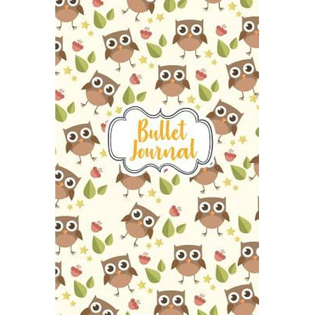 Bullet Journal: Cute Owl Cover: Notebook, Bullet Journal Dotted Grid, 100 Pages (5.5 X 8.5)