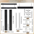 thumbnail image 2 of Acrylic Book Binding Press Machine Findings 15x1.5Inch Black Flat Paper Press Machine Acrylic Form Factor Padding Press, 2 of 6