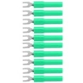 thumbnail image 2 of Fork Wire Connector, Reliable Spade Plug U Type High Strength Rugged Lightweight  For Multimeter Green, 2 of 8