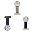 thumbnail image 3 of Minnieouse Reloj de bolsillo para enfermera, práctica función para colgar en el pecho, reloj para mujer, relojes de enfermería duraderos Relojes Cuero negro, 3 of 6