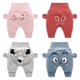 thumbnail image 2 of Pantalones de bebé de primavera y otoño, pantalones grandes de PP para niños y niñas, pantalones de protección abdominal de cintura alta para bebés, pantalones casuales para niños, 2 of 6