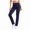 *Navy, variant on ClodeEU Women's High Waist Straight Leg Stretch Yoga Pants,Solid Color Elastic Waist Slim Athletic Leggings ,Women's Plus XXL