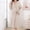 Khaki, variant on Naittoop Winter Robes for Women Plush Full Terry Cloth Robes Long Hooded Bath Towel Shower Spa Warm Bathrobe
