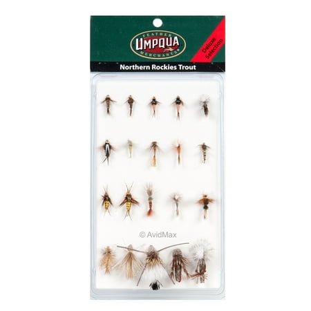 Umpqua Northern Rockies Trout Fly Fishing Deluxe and Guide Fly Selections (Best Trout Fishing In Northern California)