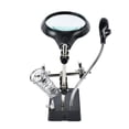 thumbnail image 2 of stanreset Desktop Magnifier Glass Soldering Station LED Light Magnifying Glass Stand with Clamp and Clips, 2 of 6