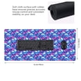 thumbnail image 2 of Xecao blue Skull purple flower Print Large Mouse Pad, 16x35.5in Mousepad, Professional Non-Slip Rubber Base Big Mouse Pad, Mouse Pad for Gaming & Office Full Desk Mouse Pad, 2 of 9