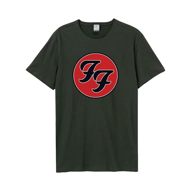 Amplified - Camiseta Double F Logo para Adultos Unisex (Carbón)