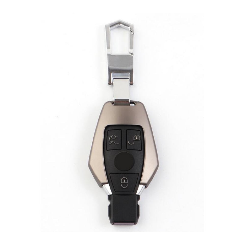 Metal Car Remote Key Case Cover Shell Key Chain Keyring For Mercedes-Benz 