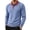 04#Light Blue, variant on Mens Long Sleeve Polo Shirts Fashion Casual Raglan Button Polo Tee Collared Golf Shirt