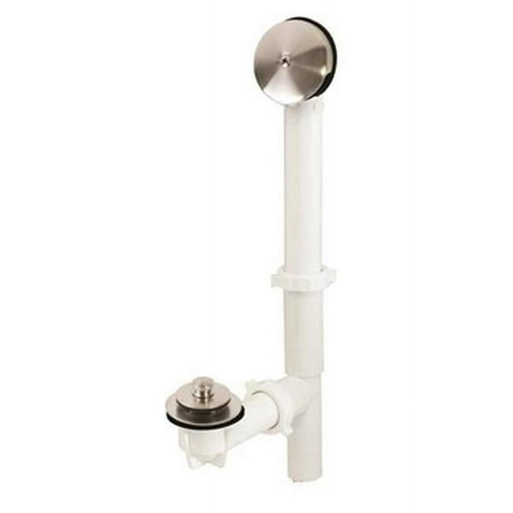 Speakman S-1595-BN 1.62 in. Bath Drain with Overflow & Mounting Plate - Brushed Nickel