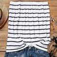 thumbnail image 5 of Puliio Womens Tank Tops Stripe Print Strapless Bandeau Tank Casual Sleeveless Summer Vacation Loose Holiday Top Shirt Blouse Women Tanks Top, 5 of 5