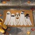 thumbnail image 4 of 2026 new Summerween Ghost & Trick-or-Treat Dog Coir Doormat, Cute Spooky Halloween Family Front Porch Rug, Non-Slip Large Seasonal Entryway Mat for Summerween & Fall, 35.4" x 23.6", 4 of 6