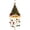 Green, variant on Rdausd Artful Christmas Hat Shaped Pendant Lamp Hanging Light - 29.53 x 17.72 x 5.91 inch Polyester Tabletop Highlight - for Tree, Mantel, Window, Wall and Party Display