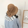 thumbnail image 4 of Sombrero de playa plegable ancho para mujer, sombrero de verano para mujer, sombrero de pajarita, 4 of 5