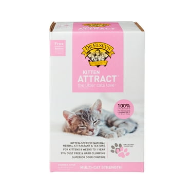 Dr. Elsey's Kitten Attract Clumping Clay Cat Litter 20 lb. Box