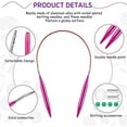 thumbnail image 3 of LEEYNEER 26 Pieces Aluminum Interchangeable Knitting Needle Set 13 Size, 3 of 7